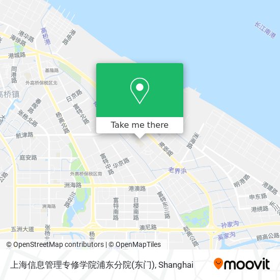 上海信息管理专修学院浦东分院(东门) map