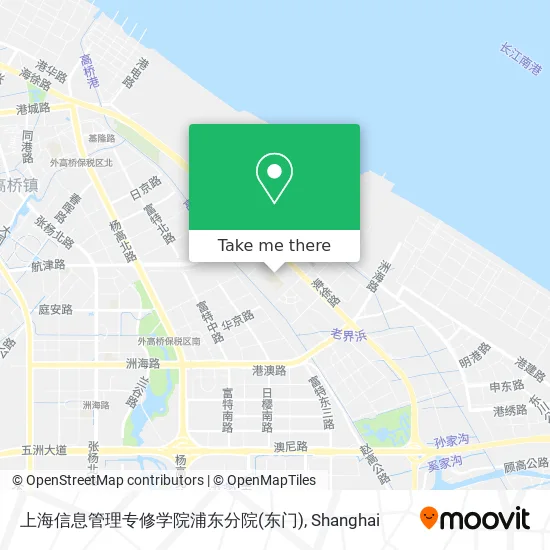 上海信息管理专修学院浦东分院(东门) map