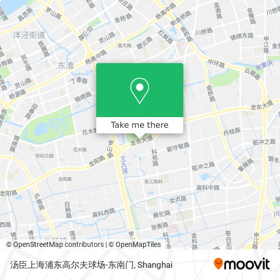 汤臣上海浦东高尔夫球场-东南门 map