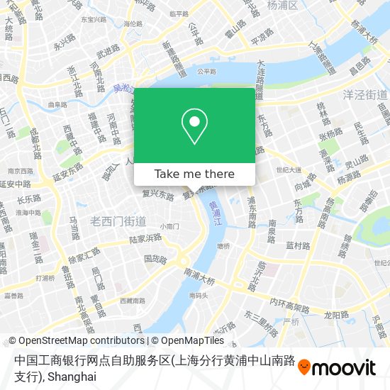 中国工商银行网点自助服务区(上海分行黄浦中山南路支行) map