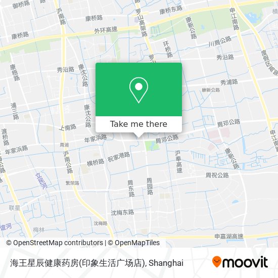 海王星辰健康药房(印象生活广场店) map