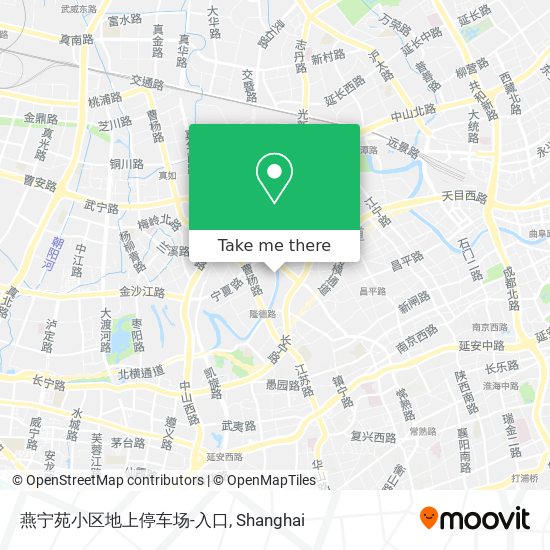 燕宁苑小区地上停车场-入口 map