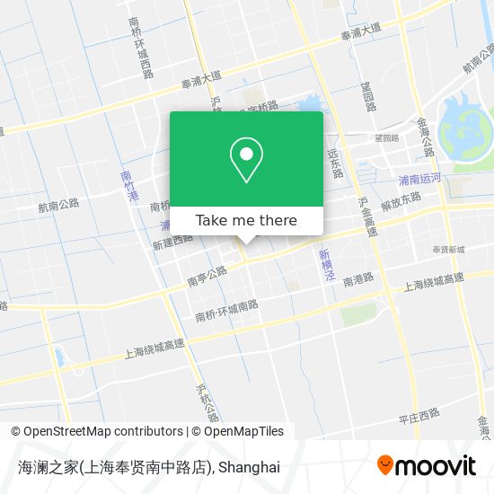 海澜之家(上海奉贤南中路店) map