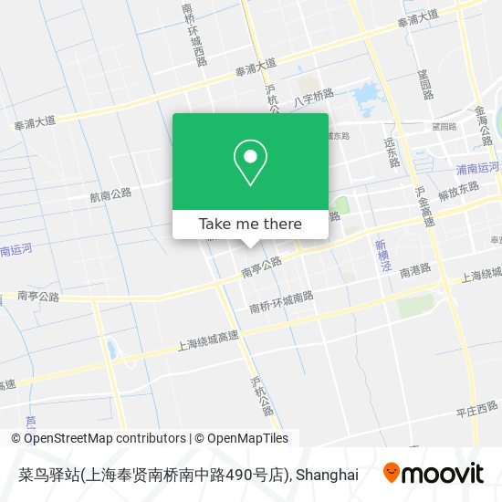 菜鸟驿站(上海奉贤南桥南中路490号店) map