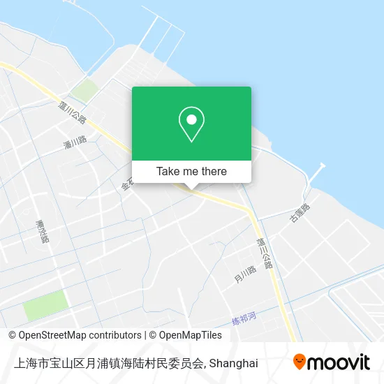 上海市宝山区月浦镇海陆村民委员会 map