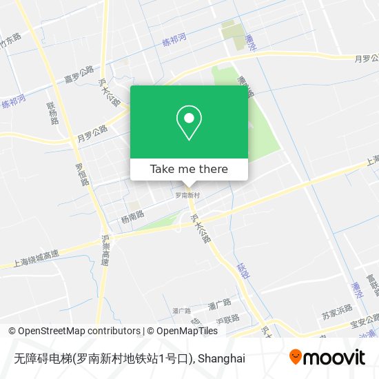 无障碍电梯(罗南新村地铁站1号口) map