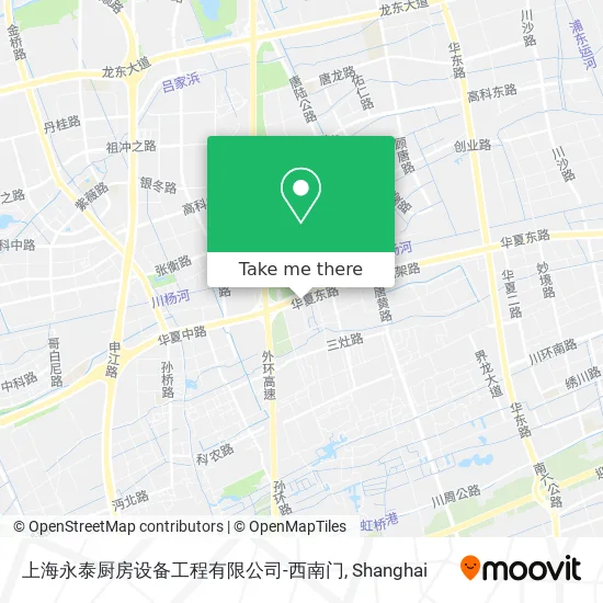 上海永泰厨房设备工程有限公司-西南门 map