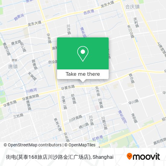 街电(莫泰168旅店川沙路金汇广场店) map