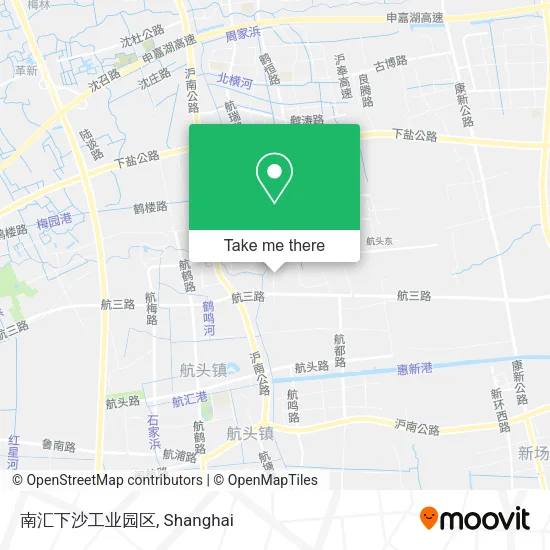 南汇下沙工业园区 map