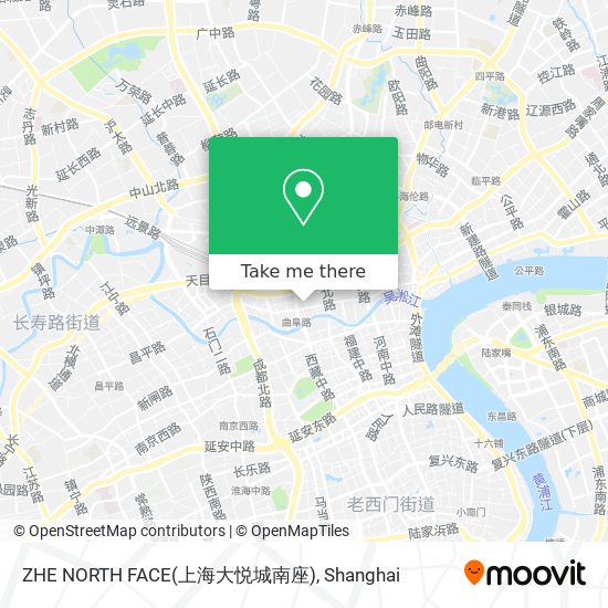 ZHE NORTH FACE(上海大悦城南座) map