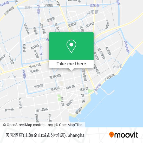 贝壳酒店(上海金山城市沙滩店) map