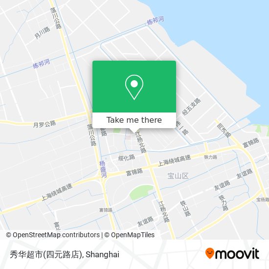秀华超市(四元路店) map