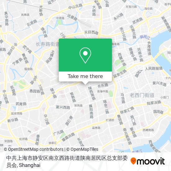 中共上海市静安区南京西路街道陕南居民区总支部委员会 map