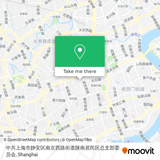 中共上海市静安区南京西路街道陕南居民区总支部委员会 map