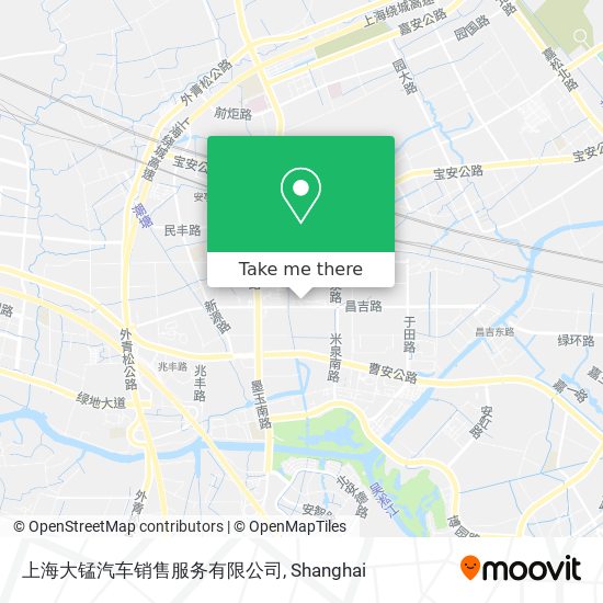 上海大锰汽车销售服务有限公司 map