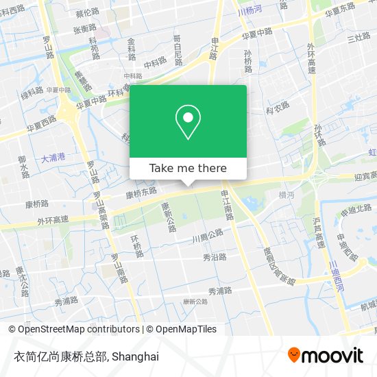 衣简亿尚康桥总部 map