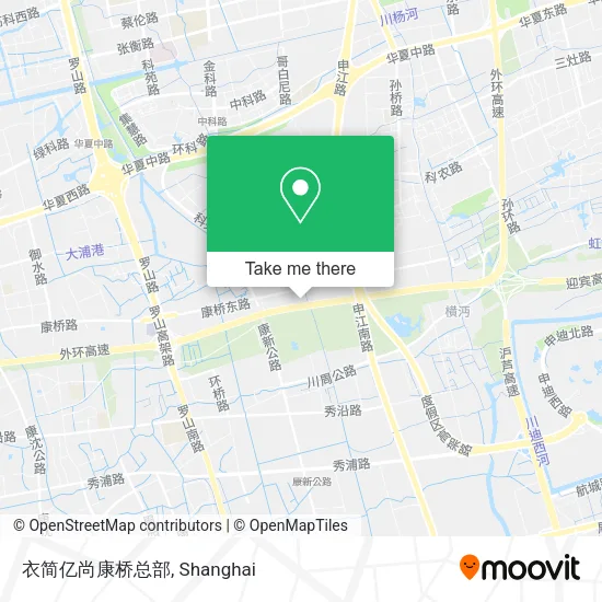 衣简亿尚康桥总部 map
