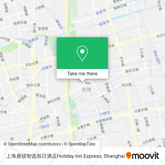 上海唐镇智选假日酒店Holiday lnn Express map