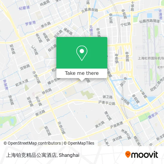 上海铂竞精品公寓酒店 map