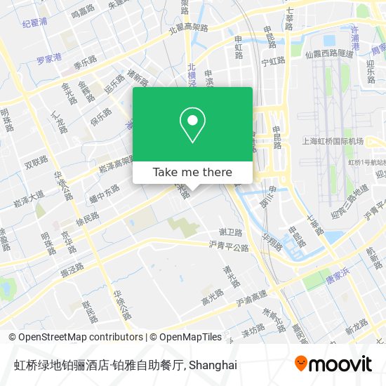 虹桥绿地铂骊酒店·铂雅自助餐厅 map