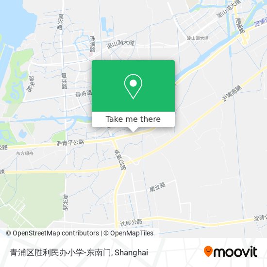 青浦区胜利民办小学-东南门 map