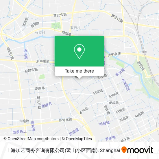 上海加艺商务咨询有限公司(鹫山小区西南) map