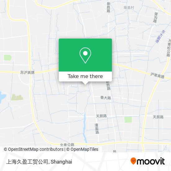 上海久盈工贸公司 map