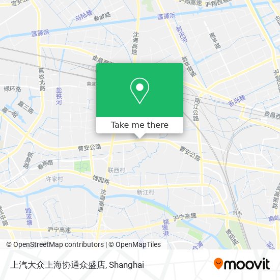 上汽大众上海协通众盛店 map