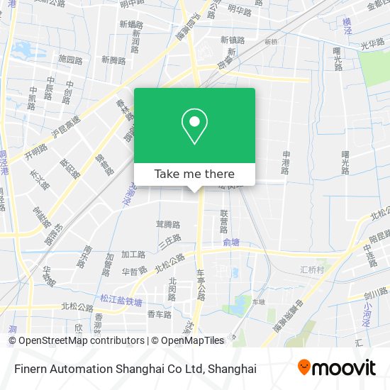 Finern Automation Shanghai Co Ltd map
