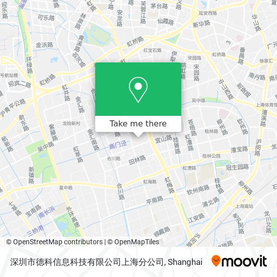 深圳市德科信息科技有限公司上海分公司 map