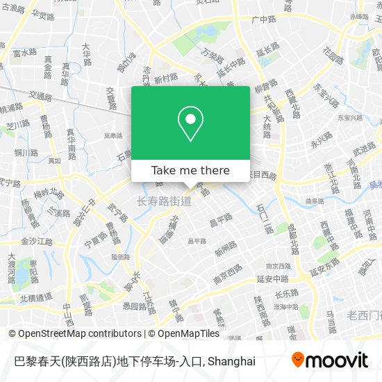 巴黎春天(陕西路店)地下停车场-入口 map