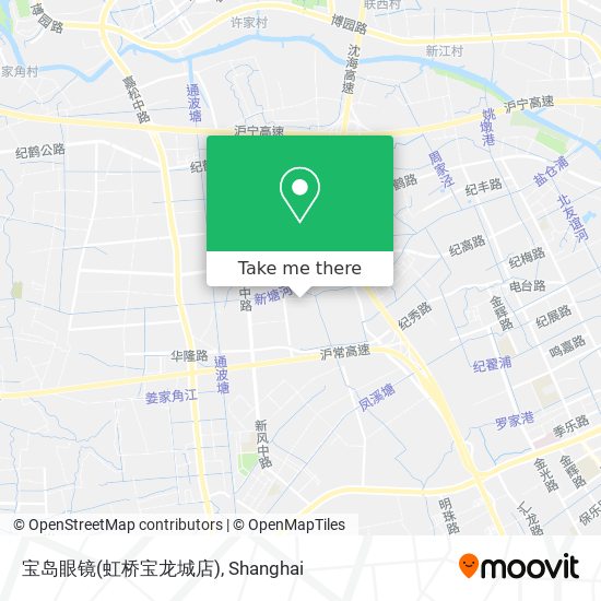 宝岛眼镜(虹桥宝龙城店) map