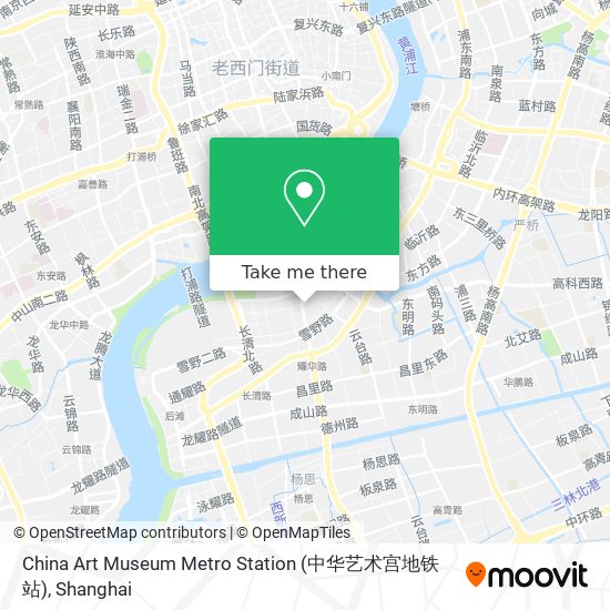 China Art Museum Metro Station (中华艺术宫地铁站) map