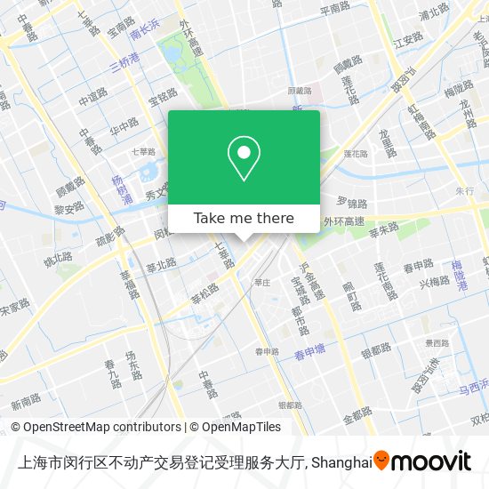 上海市闵行区不动产交易登记受理服务大厅 map