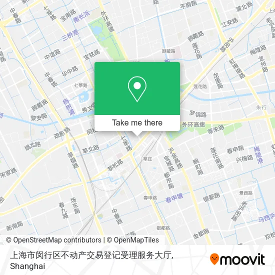 上海市闵行区不动产交易登记受理服务大厅 map