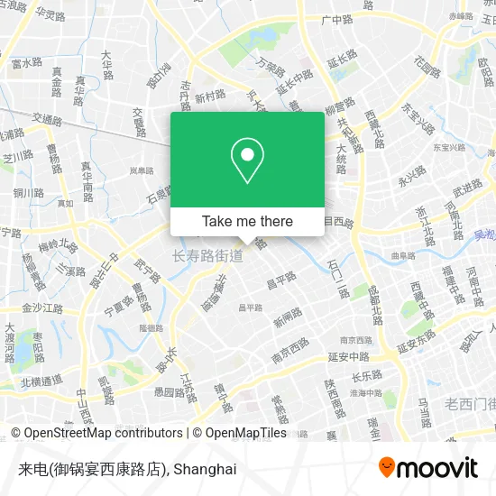来电(御锅宴西康路店) map