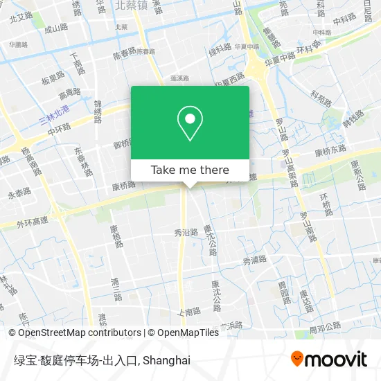 绿宝·馥庭停车场-出入口 map