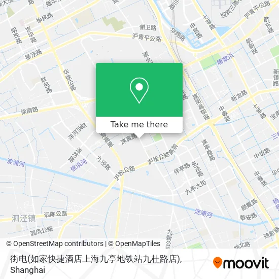 街电(如家快捷酒店上海九亭地铁站九杜路店) map