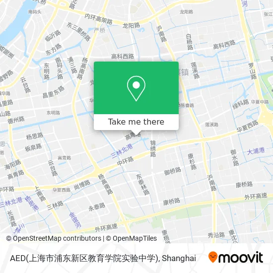 AED(上海市浦东新区教育学院实验中学) map