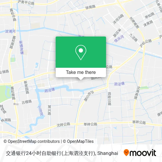 交通银行24小时自助银行(上海泗泾支行) map