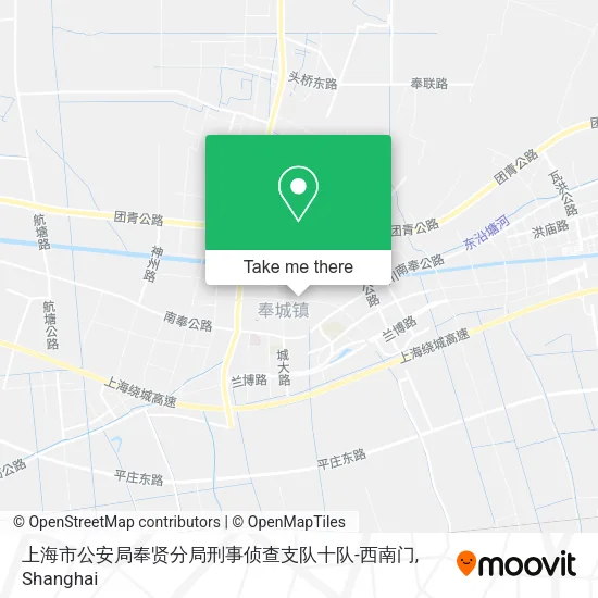 上海市公安局奉贤分局刑事侦查支队十队-西南门 map