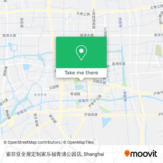索菲亚全屋定制家乐福青浦公园店 map