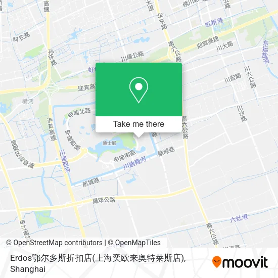 Erdos鄂尔多斯折扣店(上海奕欧来奥特莱斯店) map