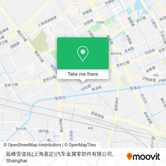 延峰安道拓(上海嘉定)汽车金属零部件有限公司 map
