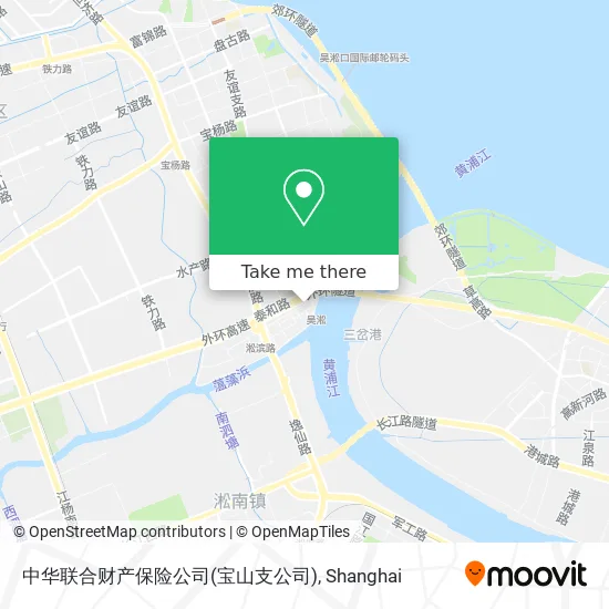 中华联合财产保险公司(宝山支公司) map
