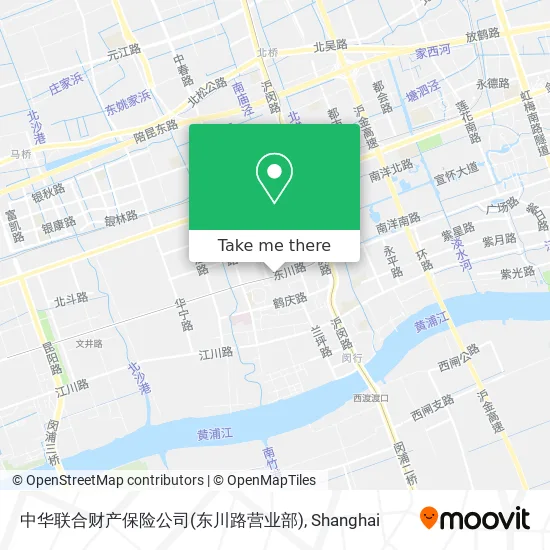 中华联合财产保险公司(东川路营业部) map