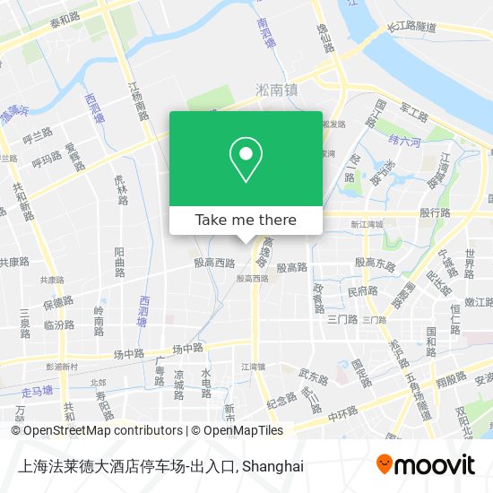 上海法莱德大酒店停车场-出入口 map