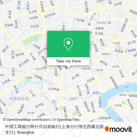 中国工商银行附行式自助银行(上海分行闸北西藏北路支行) map