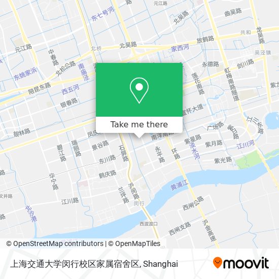 上海交通大学闵行校区家属宿舍区 map