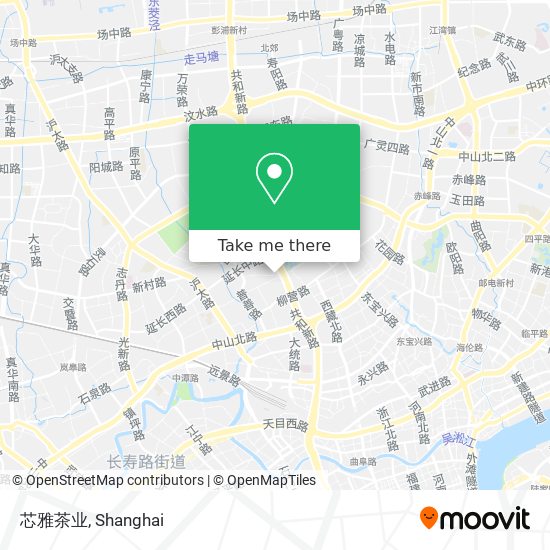 芯雅茶业 map